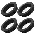 thumbnail image 3 of BRIGHTFUFU Arandelas de silicona 4 piezas Anillo de sello de ojal en forma de L Junta tórica de repuesto Junta de manguera de piscina Compatible con motor de bomba de filtro de arena Negro, 3 of 7