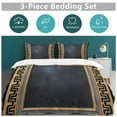 thumbnail image 3 of Black Gold Marble Bedding Set Duvet Cover Couple Bedclothes Pillowcase Customized Home Textiles Bed Set for Full Size, 3 of 6
