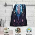 thumbnail image 6 of Mandala Woma Hand Towels Set of 2 Ultra Soft and Highly Absorbent Bathroom Decorative Towels Breathable & Comfort Fingertip Towels for Bathroom Gym Shower Spa 14x28 Inch Wash cloth, 6 of 7