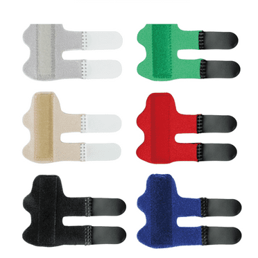 XIRQI 6 Pcs Trigger Finger Splint,Metal Support Adjustable Finger Splint,Tendon Protection Middle Thumb Splint