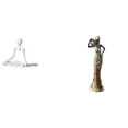 thumbnail image 1 of Estatua De Mujer Pensadora Abstracta Creativa, Figura Decorativa, Escultura Africana única, Adorno De Mesa Para Dormitorio, Escritorio, Entrada, Regalo De Inauguración De La Casa, 1 of 8