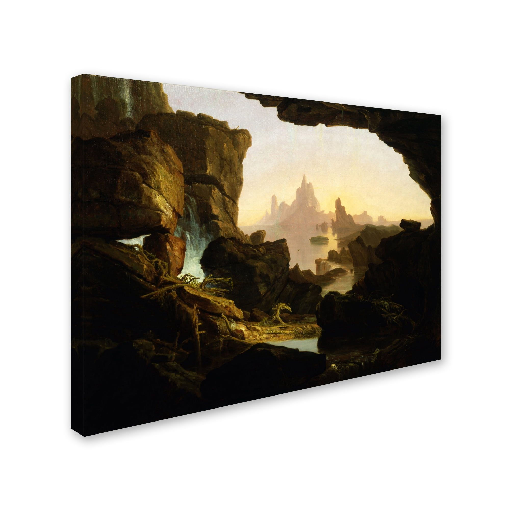 Thomas Cole 'The Subsiding Of The Waters Of The Deluge' Canvas Art