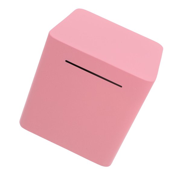 HIAKDOFT Secure Pink Money Box for Adults Sturdy Iron Design Large Capacity Unopenable Safe Money Bank
