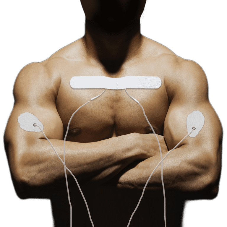 Chest - Pad Placement For Muscle Stimulation EMS