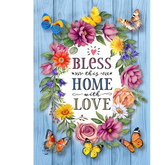 Briarwood Lane Spring Garden Flag 12x18 For Outdoor Bless This Home With Love For Spring Garden Flag Flags For Outside