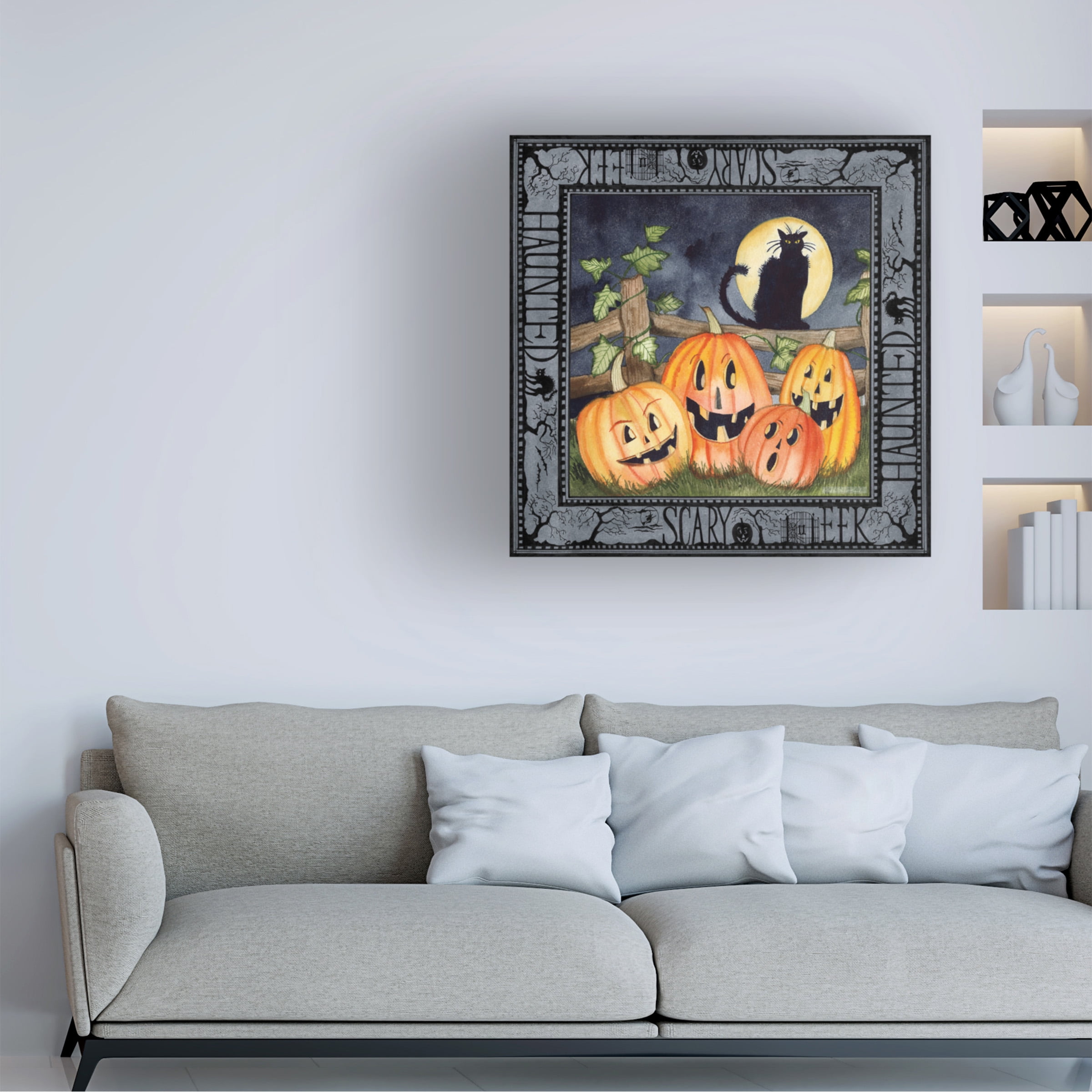 Trademark Fine Art 'Haunting Halloween Night I' Canvas Art by Kathleen Parr McKenna