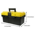 thumbnail image 2 of GOOHOCHY Waterproof Plastic 14 Inch Tool Chest Organizer Storage for Electrician Hand Tools, 2 of 7