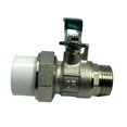 thumbnail image 3 of Conector de Rosca de Cierre de Agua Cola Válvula de Bola de Latón de 1/2 3/4 1, 3 of 8