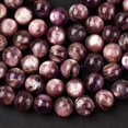 thumbnail image 2 of Natural Lepidolite/Purple Mica Stone Beads Strands Grade A Round 8mm Hole: 0.9mm about 49pcs/strand 15.75 inch(40cm) Lepidolite, 2 of 6