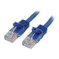 thumbnail image 1 of StarTech.com Cat5e Câble Ethernet 1 Pieds - Bleu - Câble Patch - Câble Réseau Sans Accroc - Câble Réseau Court - Cordon Ethernet - Câble Cat 5e - 1 Pieds - Câble Patch - RJ-45 (m) à RJ-45 (m) - 1 Pieds - UTP - Cat 5e - Sans Accroc - Bleu - pour P/N : DKT30CHVCM, DKT30CHVPD, DKT30CHDPDKT2P, 1 of 4
