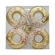 thumbnail image 1 of 4 piezas de adornos navideños en forma de donut, de 7 cm de diámetro, irrompibles. Dorado, 1 of 9