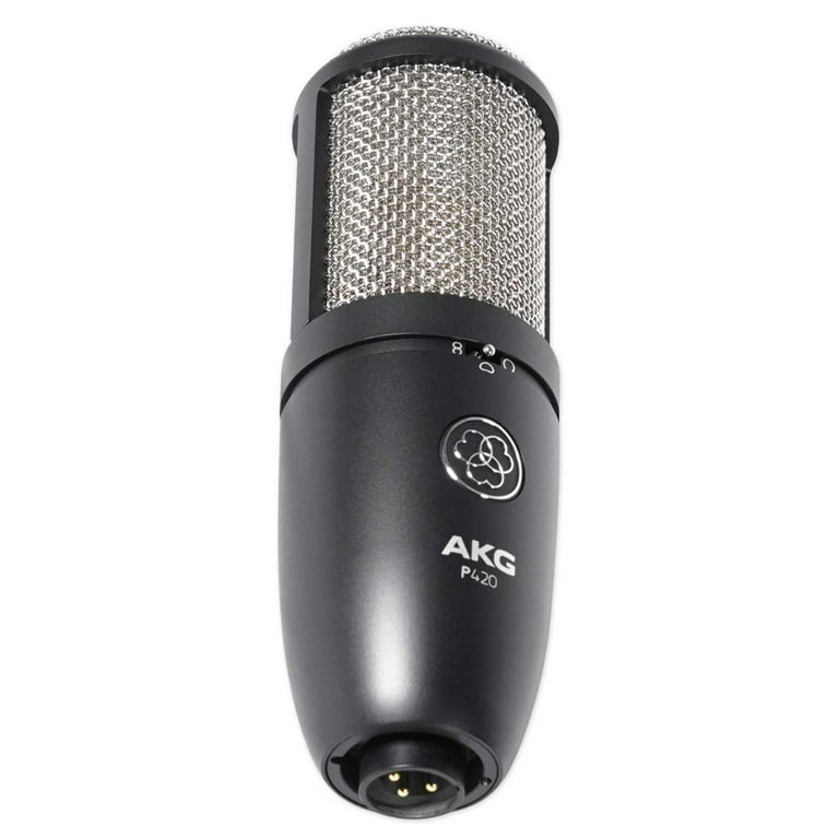 AKG P420 Studio Condenser Recording Podcasting Microphone+