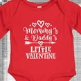 thumbnail image 4 of Inktastic Mommy and Daddy Little Valentine Boys or Girls Long Sleeve Baby Bodysuit, 4 of 5