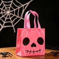 thumbnail image 4 of Werulen Halloween Party Gift Bags Reusable, Goodie Bags Candy Treats Tote, Non Woven Durable Carry Bag, Spooky Pattern Party Supply, Kids Trick Or Treat Handbag, 4 of 6