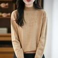 thumbnail image 4 of Wlynlyn Womens Long Sleeve Shirts Turtleneck Fall Winter Warm Ssolid Color Oft Knitted Loose Pullover Tops, 4 of 6