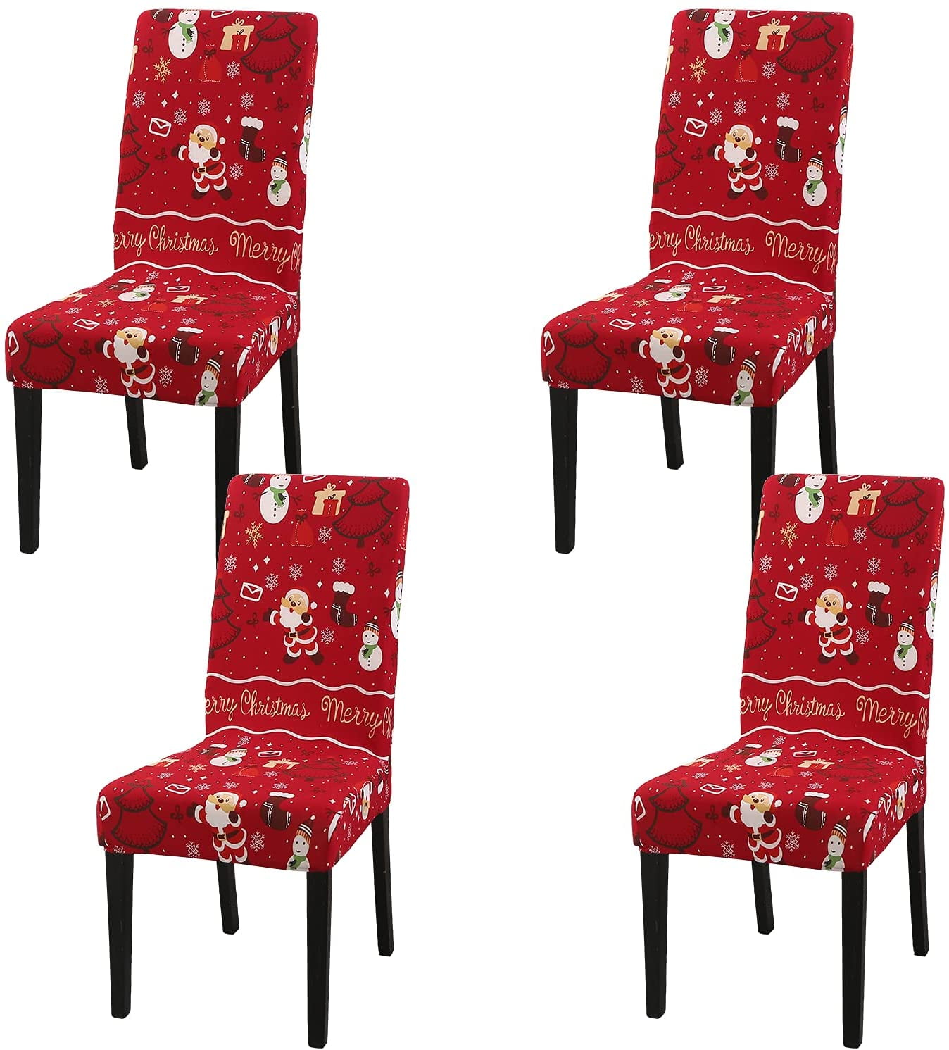 4PCS Christmas Chair Covers, Christmas Decorations for Home, Kitchen