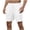 White, variant on Men's Cotton Linen Shorts Casual Classic Fit 7 Inch Inseam Elastic Waist Shorts with Drawstring and Big Pockets Big and Tall Size S-5XL White
