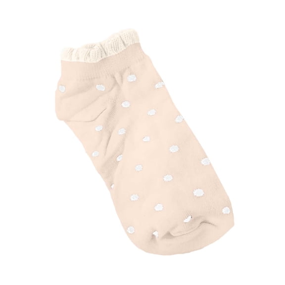 6 Packs Sock for Women Casual Dotted Versatile Low Cut Ankle Short Socks