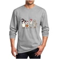 thumbnail image 2 of Mineart Men's Long Sleeve Crew Neck Shirts Tops Featuring Halloween Print for Costume Events and Casual Daily Wear, 2 of 5