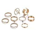 thumbnail image 1 of Fashionwomen'sopenringjointringpinkyringsetAmazon, 1 of 5