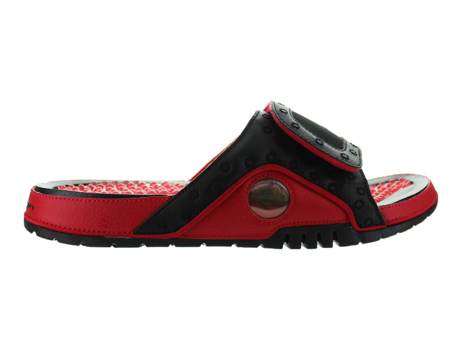 air jordan slides red and black