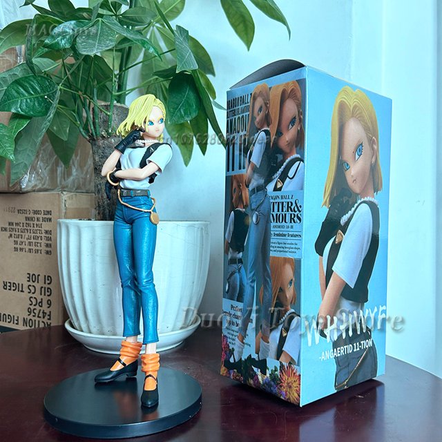 Dragon Ball Anime New 18cm Action Figure Toy Android 18 Lazuli Pvc Action Figure Desk Decoration Model Toys Collection Xmas Gift