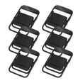 thumbnail image 1 of Mobutofu 6Pcs Phone Holder Stand Mini Chair Shape Black Plastic Folding Function, 1 of 6