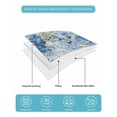 thumbnail image 5 of Quilts Twin Size Bedding Set, Hydrangea Eucalyptus Lightweight Quilted Comforter, Summer Botanical Grey Buffalo Plaid Soft Reversible Bedspread Coverlet with Pillow Covers for All Season, 68" x 86", 5 of 7