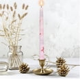 thumbnail image 4 of Twfbrm 2 Pack Taper Candles Set, 10 inch Paraffin Wax Bowknot Pattern Taper Candles, Dripless Unscented and Smokeless Dinner Candle Long Burning Tall Candlesticks for Wedding Party and Home, 4 of 9