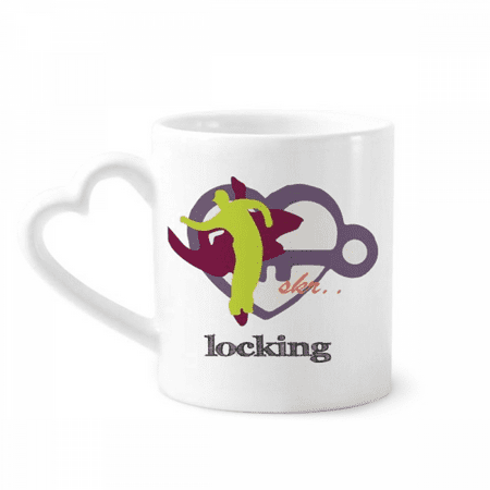 

Streetdance Culture Locking Love Lock Mug Coffee Cerac Drinkware Glass Heart Cup