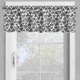 thumbnail image 4 of Ambesonne Love Valance & Curtain, Romantic Hearts Pattern, 55"x24", Black White, 4 of 6