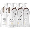 thumbnail image 1 of Gel de baño Olay Ultra Moisture con aroma a aceite de coco, 1 litro (paquete de 4), 1 of 7