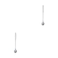 thumbnail image 1 of Inteprter Cuchara agitadora de acero inoxidable con asa, cucharas para palitos de vino, barra de camarero, mezcla para beber, club nocturno, flor Flor Natural Larga 2piezas, 1 of 6