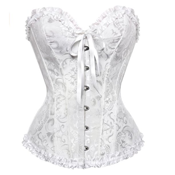 Overbust Corset Sexy Mujer Encaje Floral Bustier Lencería Tops Body Shapers Tmvgtek Mujer
