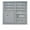 Silver, variant on Postal Products Unlimited N1029451SLVR 9 Door Standard 4C Mailbox with 1 Parcel Locker - Silver