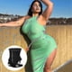 thumbnail image 3 of Tummy Trainer Female Exceptional Shape Wear 2-in-1 High Waist Hip Lifting Pants Shaping Perfect Body, 3 of 4