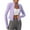 Purple, variant on Active Women's Cropped Full Zip Workout Jacket Long Sleeve Slim Fit Athletic Jacket Stretch Sports Gym Thumbhole Tops