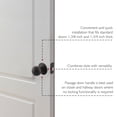 thumbnail image 4 of Ball Passage Door Knob, Hall and Closet, Matte Black Finish, Left or Right Hand, 4 of 12