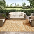 thumbnail image 2 of Addison Rugs Indoor/ Outdoor Addison Yuma Foliage Motif Washable Area Rug 9' x 12' - Gilded, 2 of 9