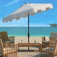 thumbnail image 2 of SAFAVIEH Outdoor Collection Zimmerman 11-Foot Round Market Umbrella White, 2 of 6