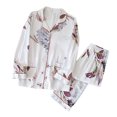 thumbnail image 2 of Binmer Women Summer Pajama Suit 2 Pieces Women's Pajamas Sets Cotton Pyjama Women's Pajamas Sleepwear Sets Spring Summer Homewear, 2 of 5