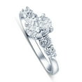 thumbnail image 2 of Pompeii 1 1/2Ct TW Oval Cut Engagement Ring 14k White Gold Lab Grown (G/H,VS1-VS2), 2 of 7
