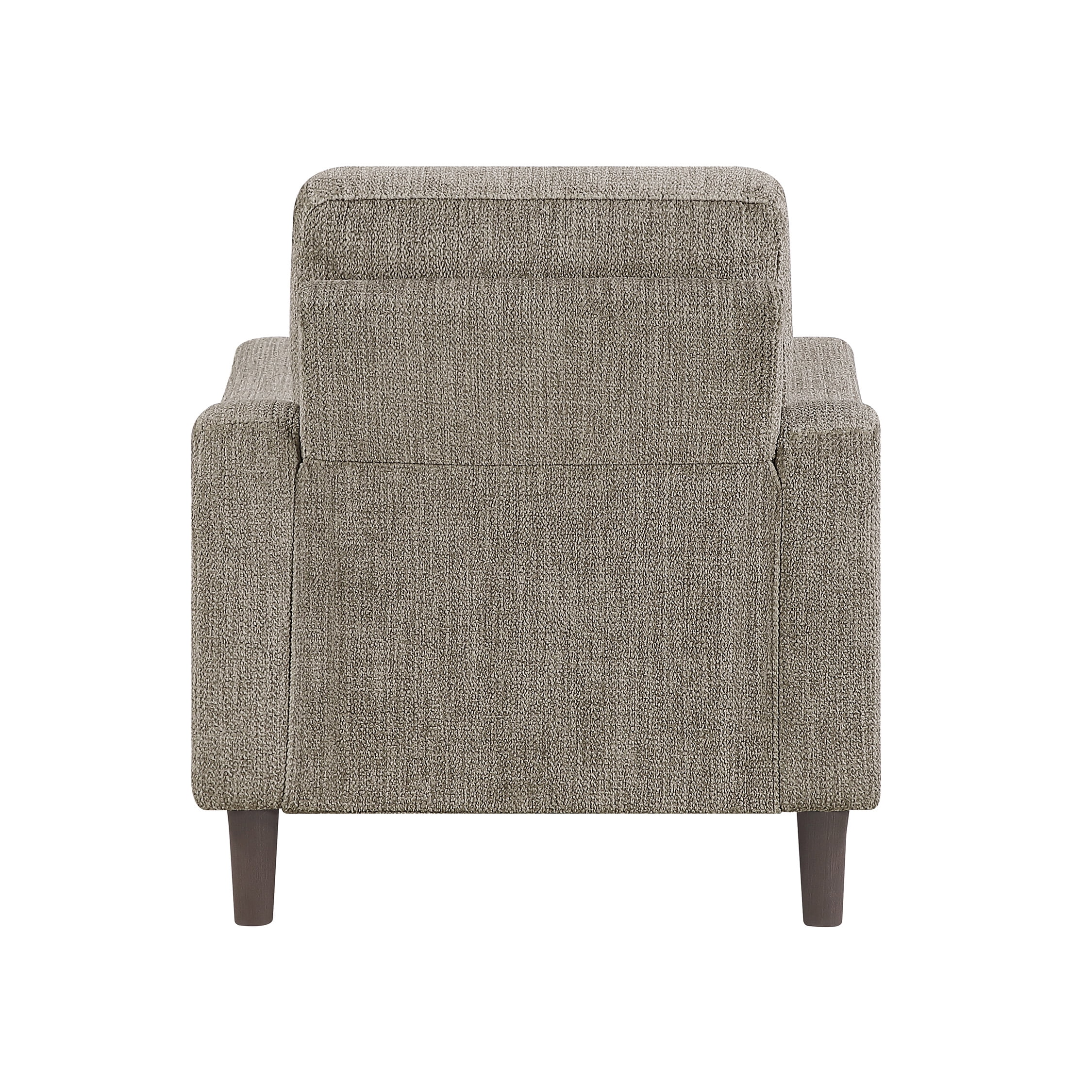 OakvillePark Ravello Chenille Chair with Sloped Track Arms, Brown