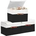 thumbnail image 1 of Storage Box with Lid Decorative Box Large Storage Bins with Lid ( & with Flip Lid), 1 of 9