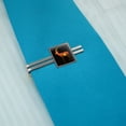 thumbnail image 2 of Gazelle Orange Sky Africa Acacia Square Tie Bar Clip Clasp Tack- Silver or Gold, 2 of 4