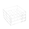 thumbnail image 4 of Florero de acrílico transparente, organizador de maquillaje y cosméticos, caja de almacenamiento de flores inmortales 25 Hoyos, 4 of 9