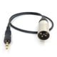 thumbnail image 1 of Conector de audio de 3,5 mm XLR de 3 pines para grabación de sonido de micrófono Sony UWP D11 D21 P03B, 1 of 6