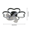 thumbnail image 4 of Trendix Ceiling Fans with Lights, 20" Ceiling Fan with Remote Control, Modern Flush Mount Ceiling Fan, Flower Shape Fan Light, LED Ceiling Light Fixture for Bedroom, Living Room, 4 of 8