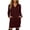 Wine, variant on Gytharion Women's Hoodie Dresses Long Sleeve Stylish Casual Mini Dresses Classic Sporty Style Comfortable Pullover Dresses with Pockets