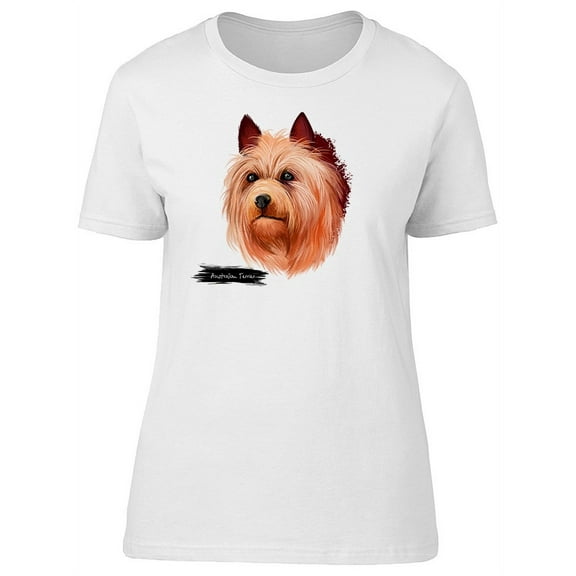 Australian Terrier Dog T-Shirt Women -Image by Shutterstock, Female Medium